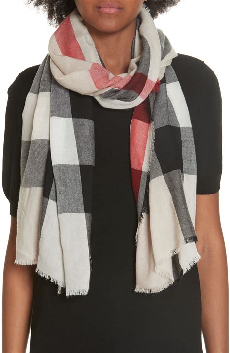 burberry gauze scarf nordstrom|Burberry wool scarf.